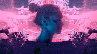 Smoke Purple Aesthetic Laptop Wallpaper
