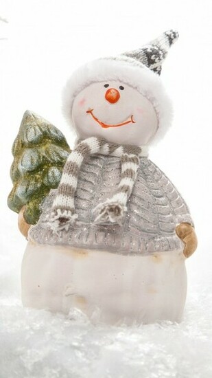 Cute Snowman Wallpaper