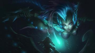 Nami Lol Deep Sea Splash Art 4k Wallpaper