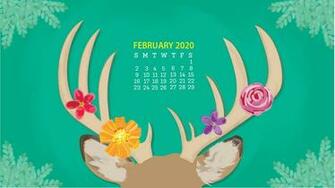 February Calendar Wallpaper Top