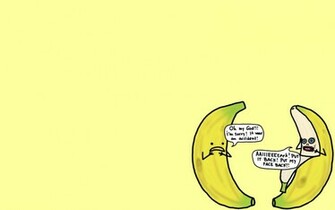 Yellow Humor Wallpaper Food Bananas Natalie