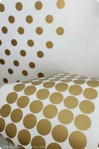 Gold Polka Dot Desktop Wallpaper A Accent Wall