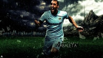 Pablo Zabaleta HD Wallpaper Man City By Ali Khateeb Gfx On