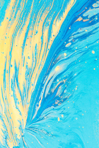 An Intriguing Pattern Of Teal Marble Inlaid In The Floor Wallpaper