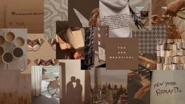 Aesthetic Neutral Collages Brown And Cream Nyc Beautiful Papel