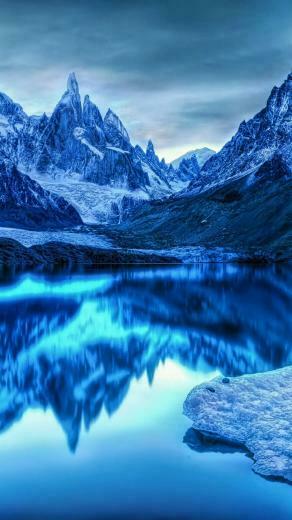 Ice Lake Samsung Galaxy J5 HD Wallpaper Winter Cold