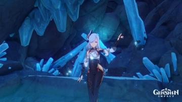 Blank On Shenhe In Dragonspine Cave Wallpaper She