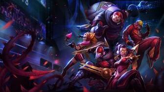 Skt T1 Zyra Zed Vayne Jax And Lee Sin Skin Splash Art League Of