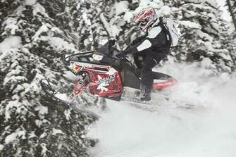 Polaris Rmk Assault Snowmobile Winter Sled Snow Wallpaper