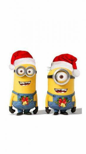 Santa Minions Wallpaper iPhone