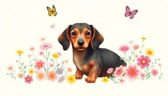 Cute Dachshund Wallpaper