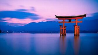 Tori Gate Miyajima Japan Wallpaper