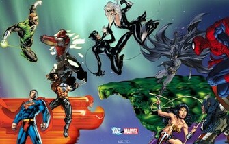 Dc Vs Marvel Jam By Xionice Fan Art Wallpaper Books Novels