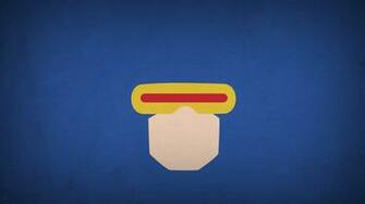 Men Cyclops Blue Background Blo0p Scott Summers Wallpaper