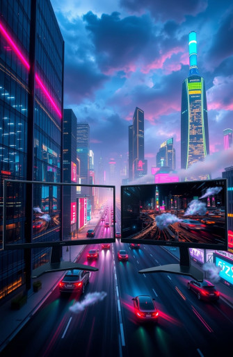 Animated Dual Monitor Wallpaper