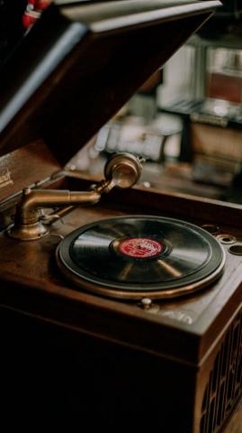Wallpaper Vinyl Turntable Disc Retro