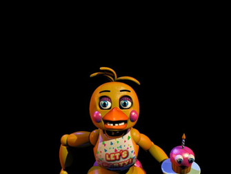 Toy Chica With Beak Eyes By Fearlessgerm82