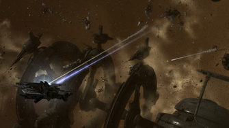 Eve Online Space Science Fiction Spaceship War Video