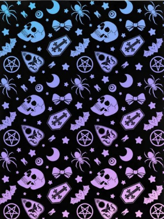 Pastel Goth Pattern Poster By Luna Cooper Wallpaper
