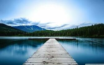 Whistler Coast Mountains Dock 4k HD Desktop Wallpaper For