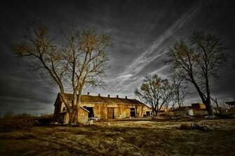 House Barn Destroyed Wooden Old Sky Grass Desktop Wallpaper