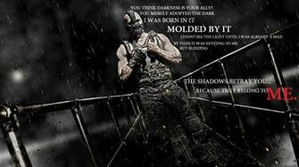 My Favorite Dark Knight Wallpaper Bane Quote