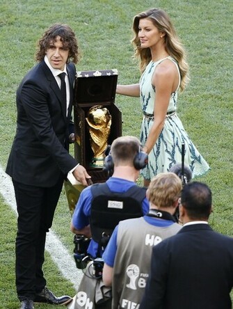 Trofeo De La Copa Del Mundo Antes Inicio Final Mundial