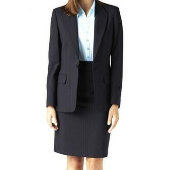 Navy Blue Skirt Suit Womens Suits At Pinstripe Picture HD