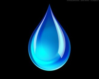 Water Droplet Icon On Black