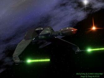 Klingon Bird Of Prey On The Attack