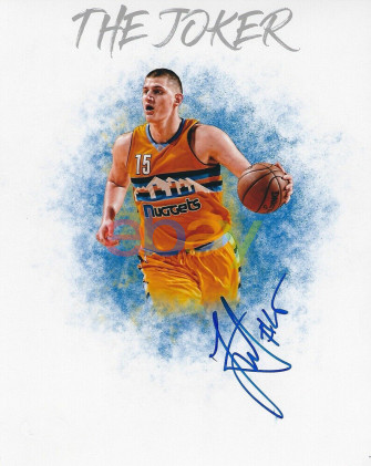Nikola Jokic Signed Photo Denver Nuggets Reprint