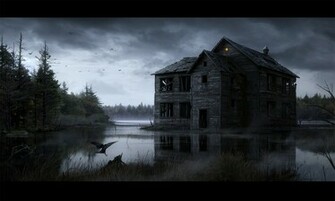 Haunted Computer Wallpaper Desktop Background Id