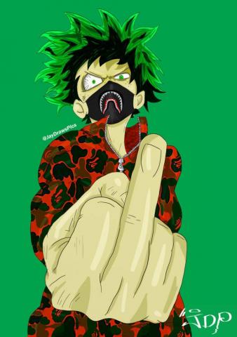Midoriya X Bape Wallpaper By Jaydrawspics