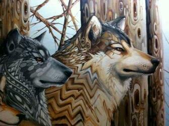 Trippy Wolves Wolf Pictures