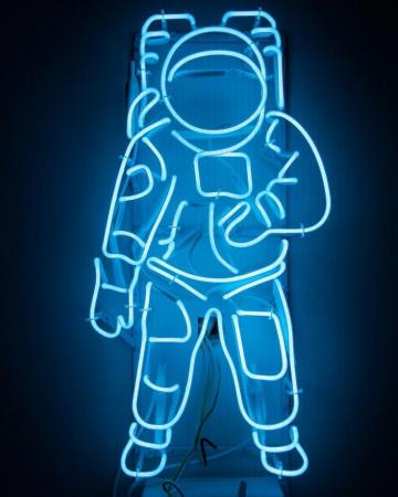 Mile Blue Neon Lights Wallpaper