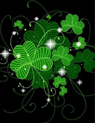Goodnight Image With Shamrocks Peace And Happiness To All In