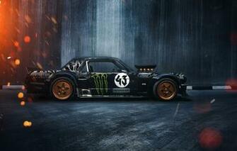 Wallpaper Mustang Ford Rtr Side Ken Block Gymkhana