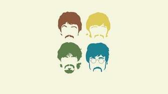 The Beatles Colorful Hair Outlines HD Desktop Mobile Wallpaper