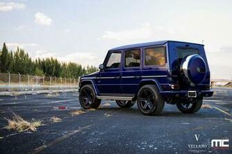 Mercedes G550 Blue Suv Vellano Wheels Tuning Cars Wallpaper