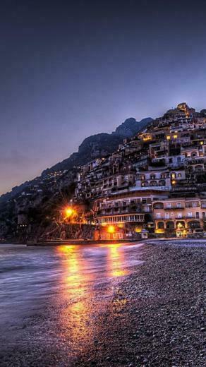 Cityscapes Positano Wallpaper