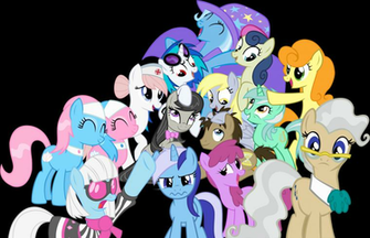 The Mane Background Ponies V2 By Gengy23