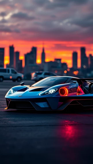 Ford Gt Supercar Phone Wallpaper