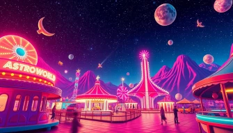 Astroworld HD Retro Wallpaper