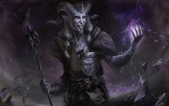 Fantasy Dark Magic Demon Wallpaper