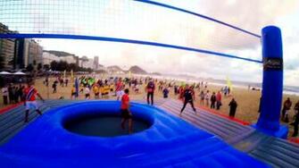What Is Bossaball See Today Anchors Compete On Inflatable Court