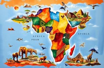 Africa Map Wallpaper