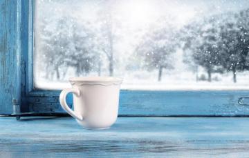Wallpaper Cold Winter Snow Window Frost Cup