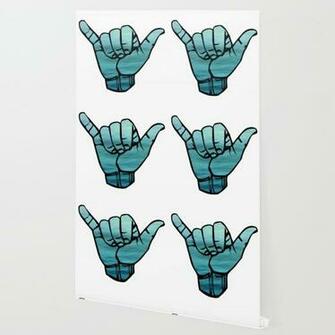 Ocean Bluse Hang Loose Wallpaper By Maryedenoa Society6