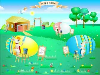 Easter Screensaver Rabbits Fullscreensavers