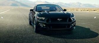 Ford Mustang Black Wide Wallpaper Grivu